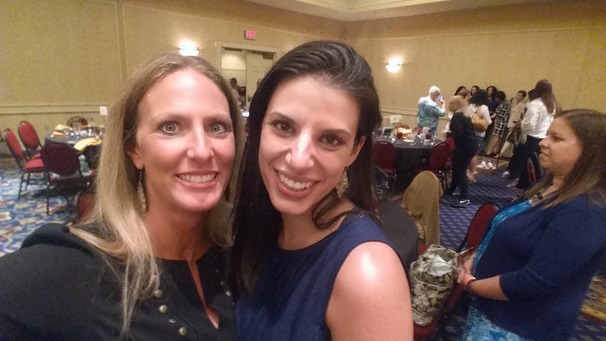 nicolelaltd's tweet photo. My running buddy...enjoying the ladies luncheon! #gettingplatinumdone @JBaptisteRuby https://t.co/iBasYYHiEN