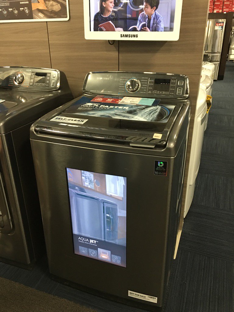 mcwm's tweet photo. Why does my washing machine need a TV
Samsung needs to calm down https://t.co/U8s78P8A9O