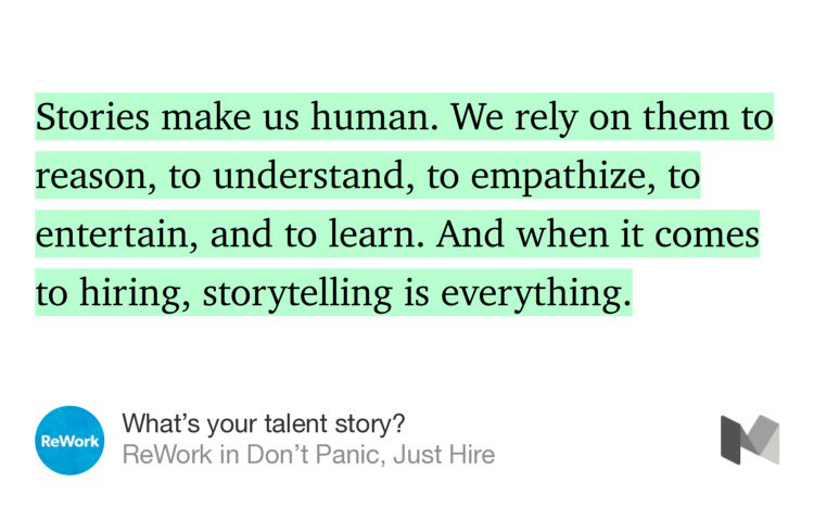 “What’s your #talent story?” by <a href="/ReWorkJobs/">ReWork</a> 42hire.com/what-s-your-ta…