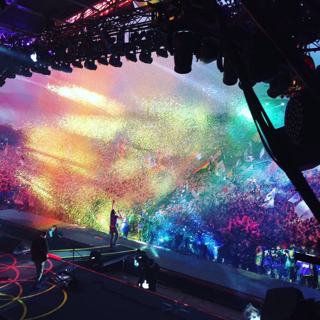 coldplay's tweet image. #ColdplayGlastonbury