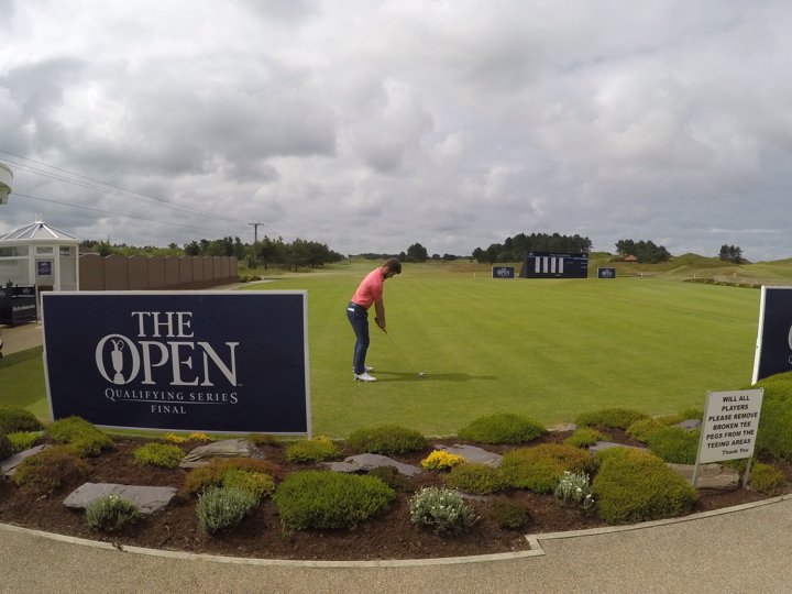 haydnmccullen's tweet image. Created with the #GoPro App on my iPhone. 1st Tee practice round #finalqualifying @hillside_gc #theopen #classof2016