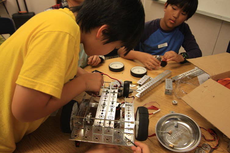 Last minute preparations before the competition.