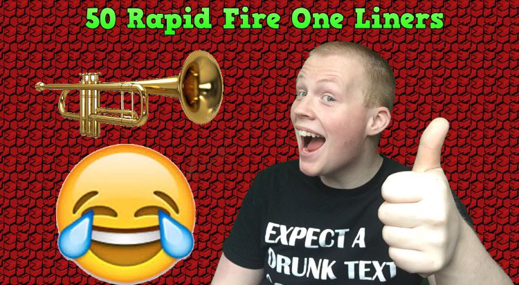 danmasterscom's tweet image. 50 Rapid Fire One Liners: youtu.be/cMfKgSA79Uw -#youtube #oneliners #funnyjokes #funny #standupcomedian