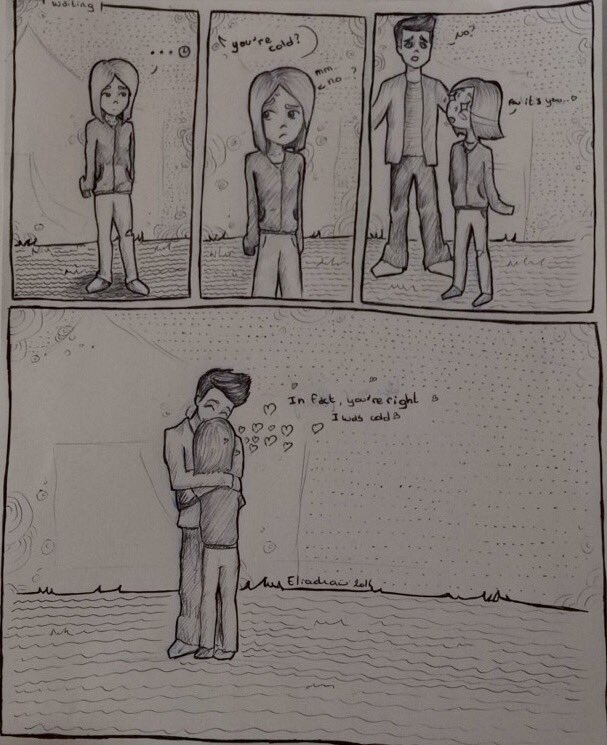 Eliadraw's tweet photo. #love #hug #drawing #friend https://t.co/878ARXp7WL