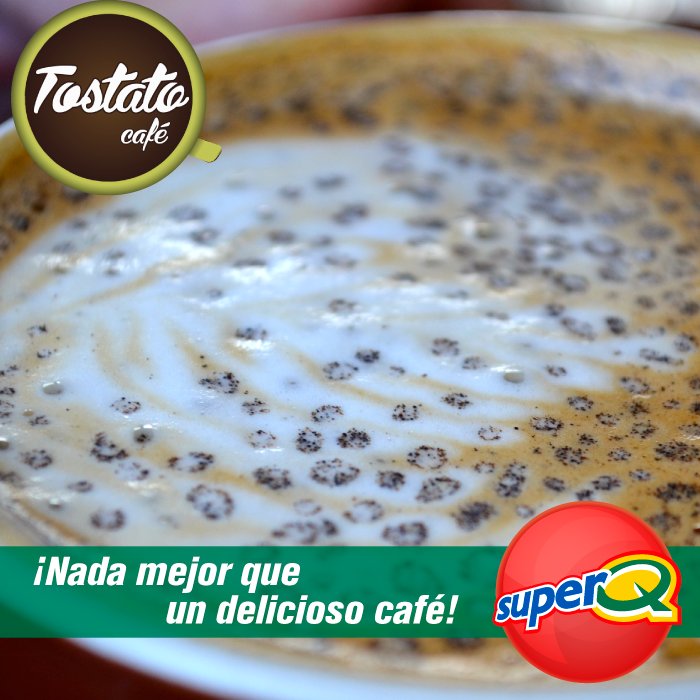 SuperQTiendas's tweet photo. Después de un sábado de fiesta, nada mejor para despertar que un delicioso café #Tostato https://t.co/ncuaN8LDFk https://t.co/9SOqFszd7k