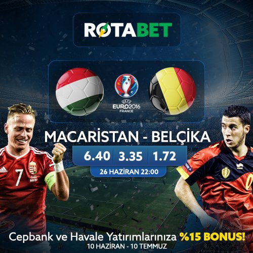 22.00 | Macaristan - Belçika
Karşılaşmaya Özel Bahisler, Yüksek Oranlar!
Hemen Oyna ➡ rotabet724.com