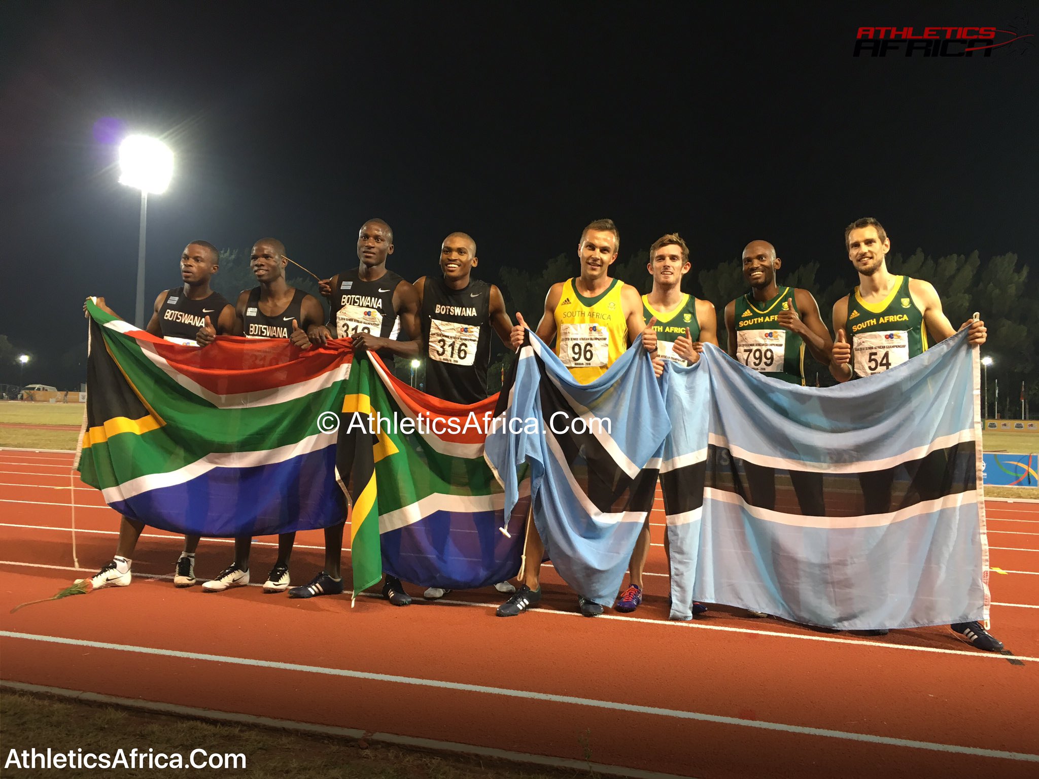 📸🇧🇼 Botswana won the Men's 4x400m Relay 🏅to round up competition at the 20th #AfricanChamps #Durban2016 in 3:02.20. https://t.co/WQvJWxMBnE