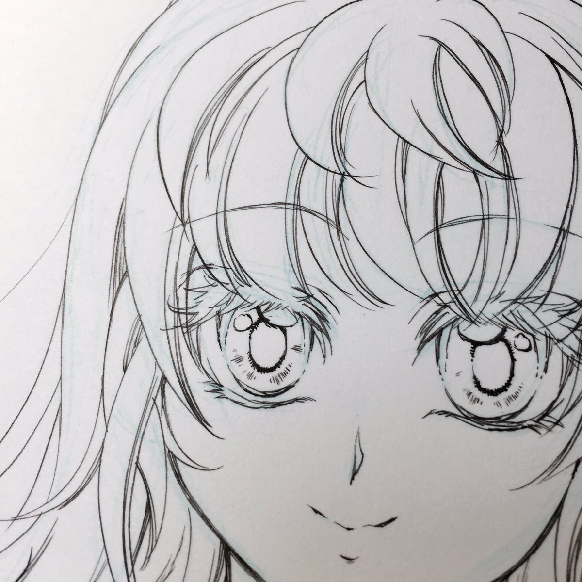 みけちくわ 漫画背景 イラスト 鉄は熱いうちに打てということでペン先ガリガリ言わせてインクを飛ばしながら描きました Top絵の女の子です ストローク線は練習あるのみですはい