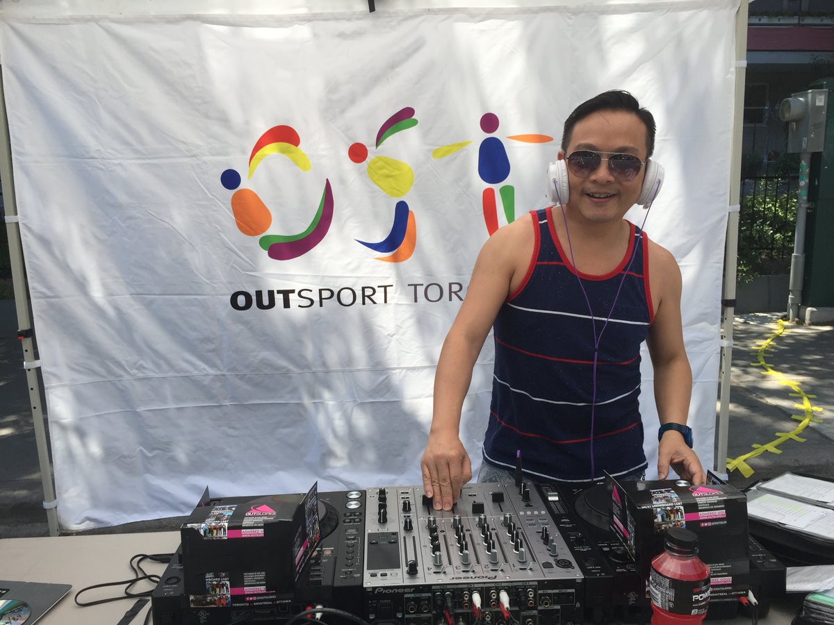 TeamCanadaLGBT's tweet photo. @DJ_Sumation is back spinning live at @OutSportToronto #SportZone at 2:00pm https://t.co/S6QJx2J5B2