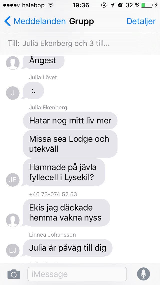 apcarlsson's tweet photo. Person som sa på förfesten "jag sitter hellre isolerad i 30 år i fängelse än att dö nu" https://t.co/mf4yNiBeT2