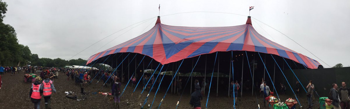mainstonemedia's tweet photo. Been very un- @GlastoFest today and hung about in this beautiful tent all day. #legsaregone #stickymud #rain https://t.co/c9rBPGDatj