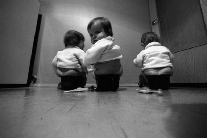 Три богатыря. «Экипаж». Фотограф Юрий Абрамочкин. 1980 г. Москва. СССР.