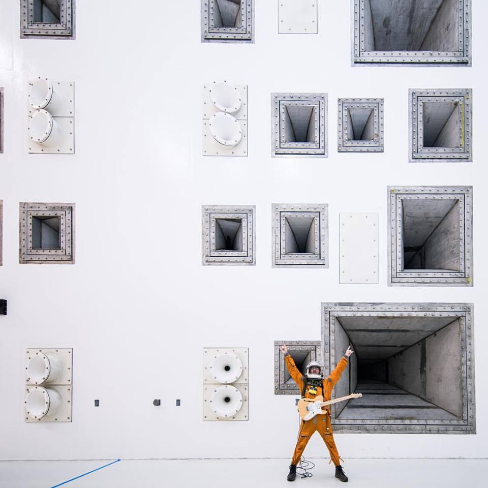 Reverberant Acoustic Test Facility blasts 163dB at spacecraft to simulate launch. Photo by instagram.com/everydayastron…