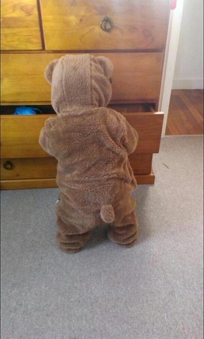I’m giving my children little bear suits because
