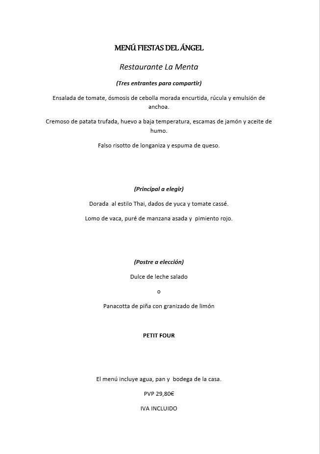Restaurante La Menta tweet media