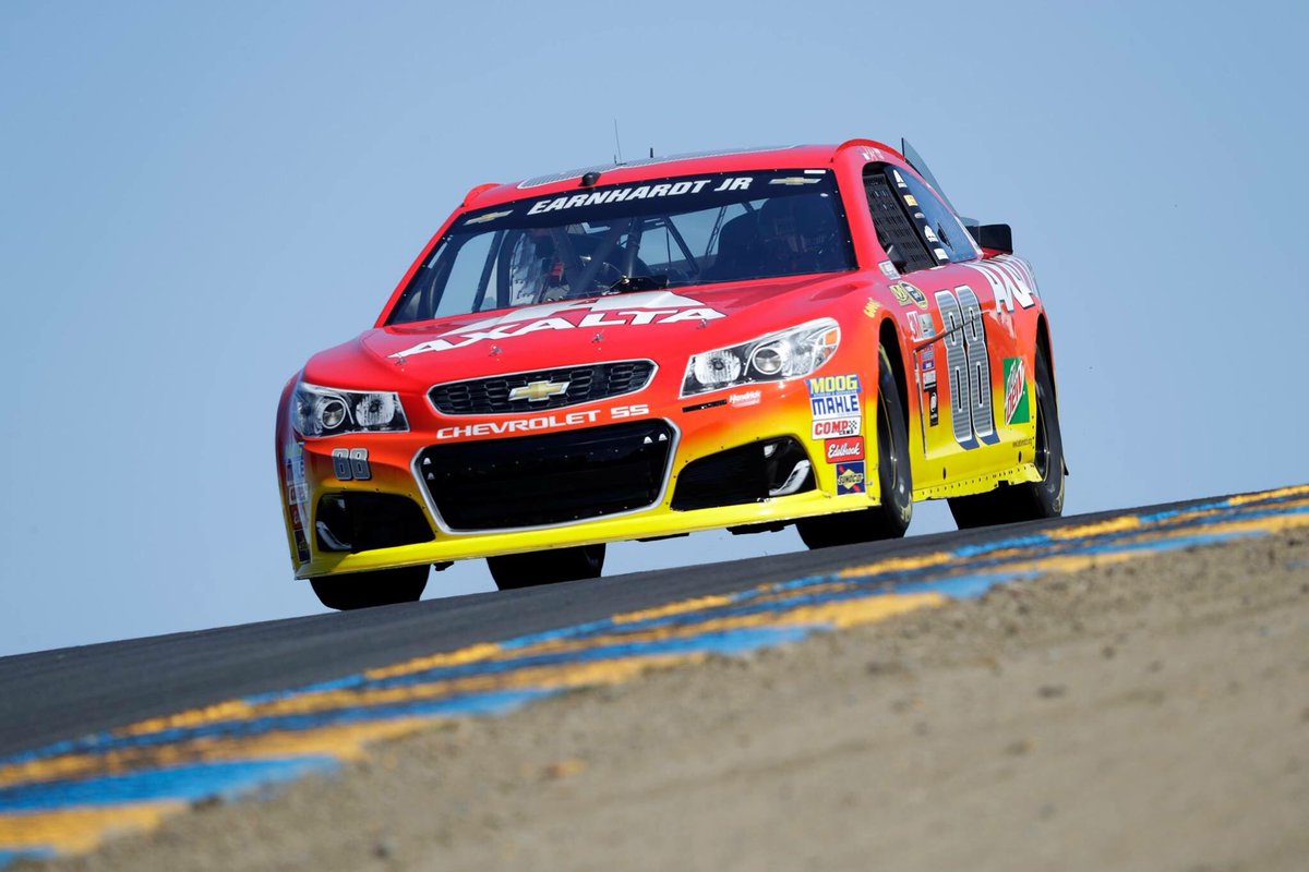 RT to wish <a href="/DaleJr/">Dale Earnhardt Jr.</a> and the <a href="/AxaltaRacing/">Axalta Racing</a> team good luck today at <a href="/RaceSonoma/">Sonoma Raceway</a>!