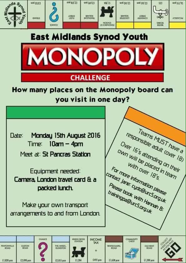 Fancy a day out in LONDON? Join us for our Synod Challenge