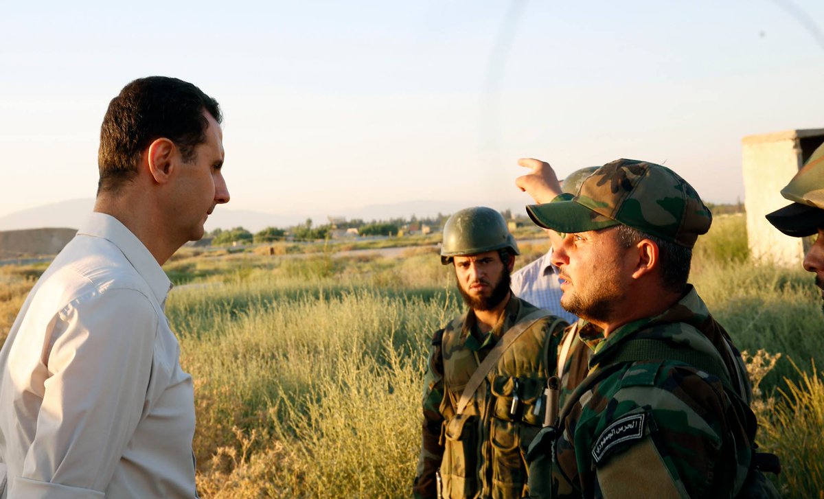 Асад на фронте 
