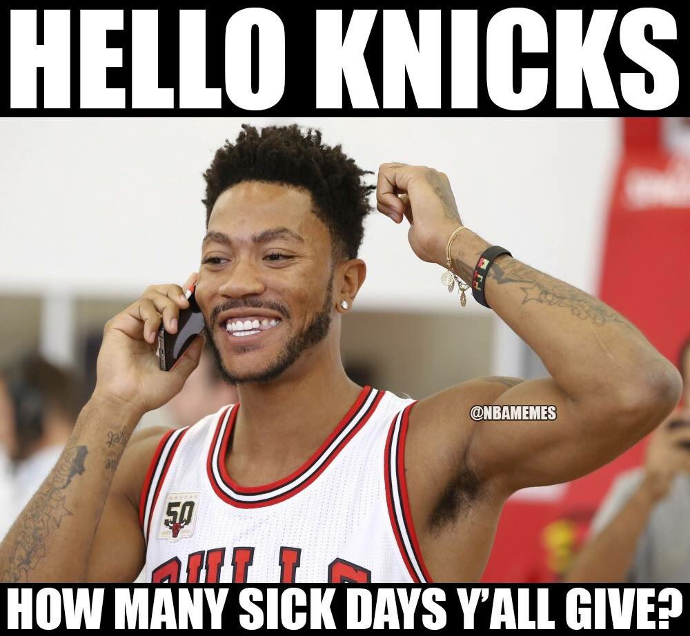 NBA Memes on X: 8 years ago, Derrick Rose capped off an epic game