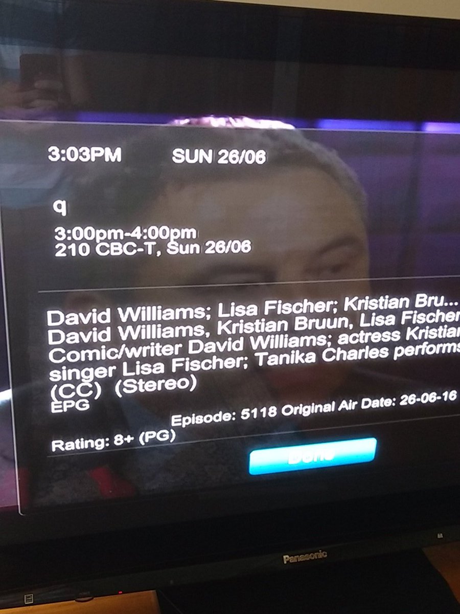 Truthless_Jere's tweet photo. @cbcradioq @CBC @Bell his name is David Walliams, guys. https://t.co/9bgCU9jSVh