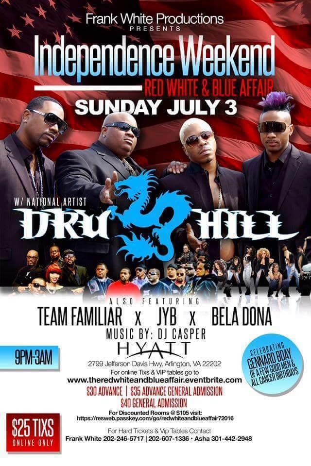 For HARD $35 Tickets or VIP Tables call...
-Frank White 202.607.1336