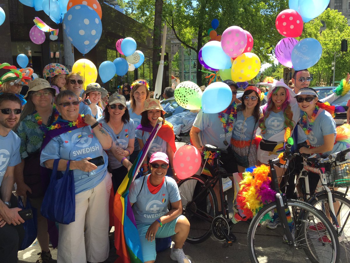Taarmada's tweet photo. @Swedish team to support #SeattlePride ... Together we stand, for equality and beyond ... With our Swedish team https://t.co/Tg7VdpOc6Z