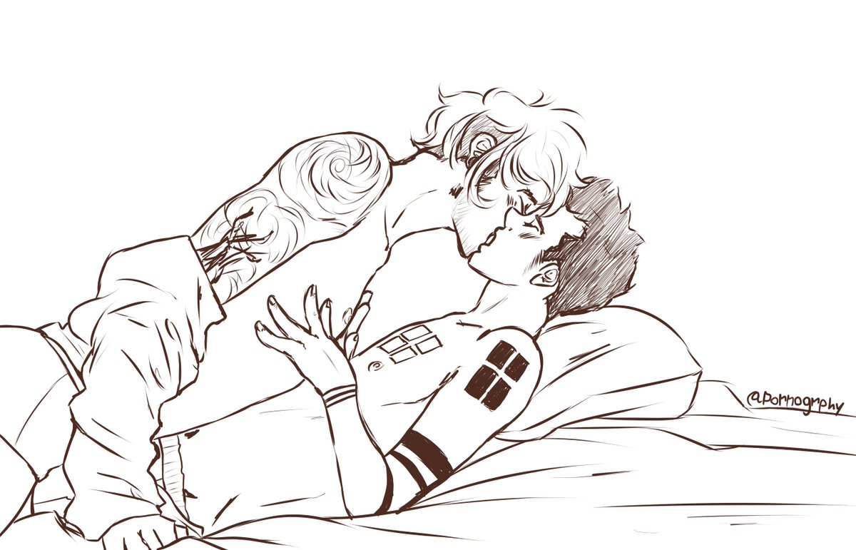 pornogrphy's tweet photo. nsfw ish // kiss kiss https://t.co/d4I97q9EF8