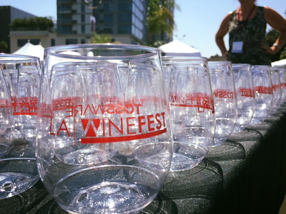 LAWineFest's tweet photo. Your (#TOSSWARE) glass is waiting for you at Day 2 of the #LAWineFest! https://t.co/wDpbCBNxYy