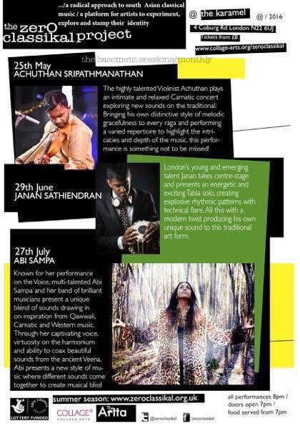 Weds 29 June: <a href="/zeroclassikal/">zeroclassikal</a> Basement Sessions continue with #Tabla player Janan Sathiendran in London, 8pm