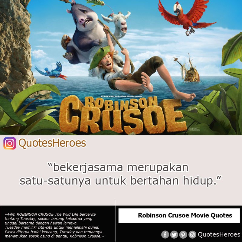 Kutipan Film Kdrama On Twitter Robinson Crusoe Movie Quotes
