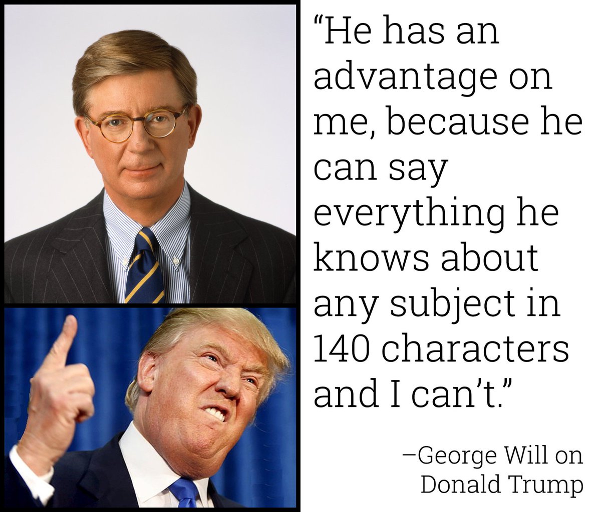 Image result for george will quote trump