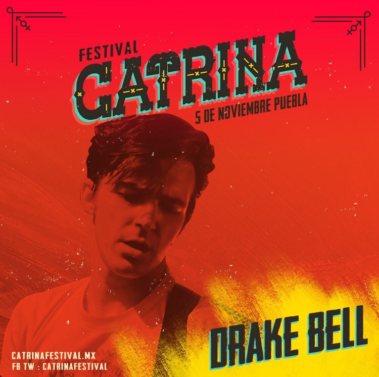 catrinafestival's tweet image. @DrakeBell es el segundo artista confirmado del #FestivalCatrina 
Boletos a la venta a partir de la próxima semana!