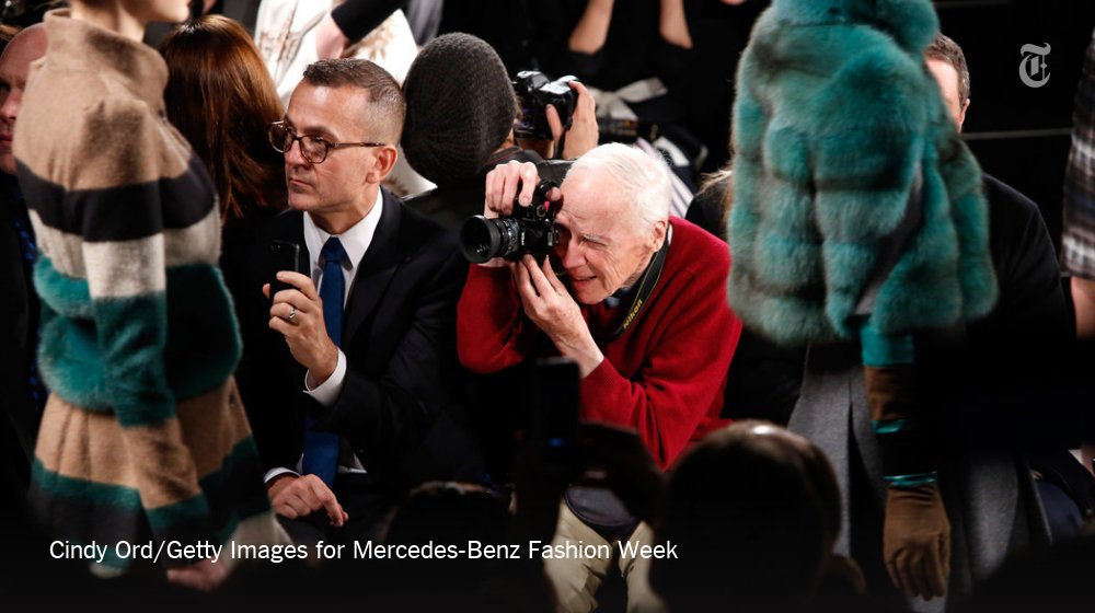 NYTFashion's tweet photo. What it was like to be photographed by Bill Cunningham https://t.co/yxiMA5w3oM https://t.co/7mL28cAp92