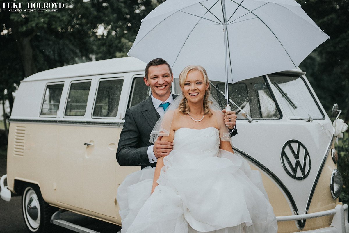 Katie &amp; James tied the knot yesterday at the awesome <a href="/OrangeryMarquee/">The Turnpike Inn</a> in #Yorkshire ! Spot the <a href="/Allluvdub/">All Luv Dub</a> 🚐🚐?