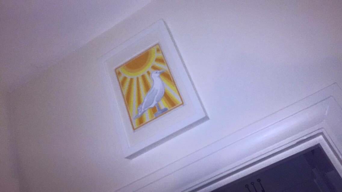 LonghurstWayne's tweet image. Such an amazing and humbling feeling to see your own art on someone else wall. Hope you enjoy it @grblower &amp;amp; Jenny.