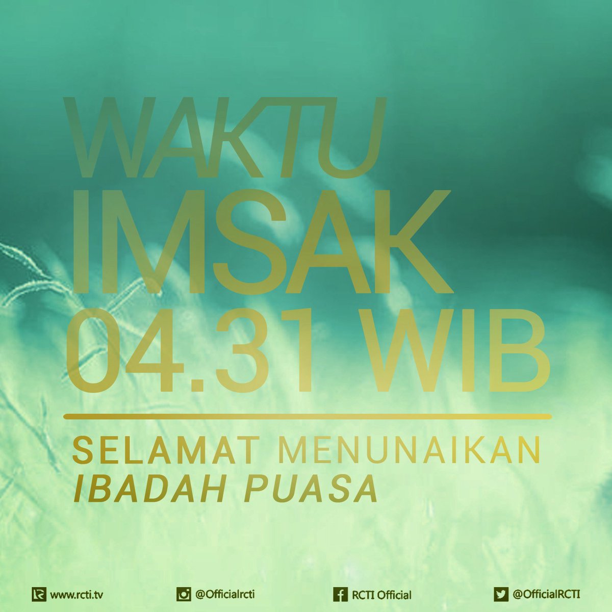 OfficialRCTI's tweet photo. hey hey, sudah Imsak. jangan nyuri2 minum loh ya :p. semoga puasa hari ini diberi kelancaran..! selamat berpuasa :) https://t.co/X2h34EVDCR