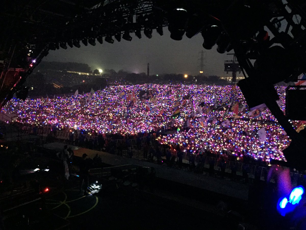 coldplay's tweet image. #ColdplayGlastonbury