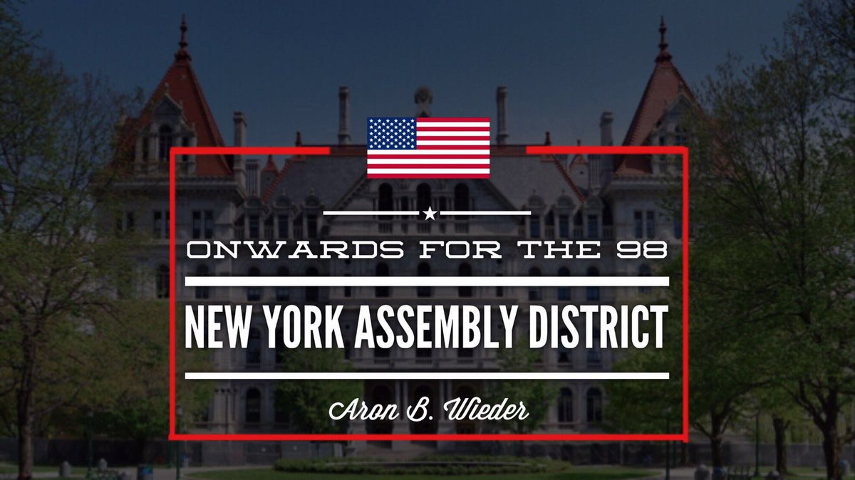 AronWieder's tweet photo. I have decided to run for the the 98th assembly district to represent the good people of Orange and Rockland. https://t.co/kuMoK4nvwP