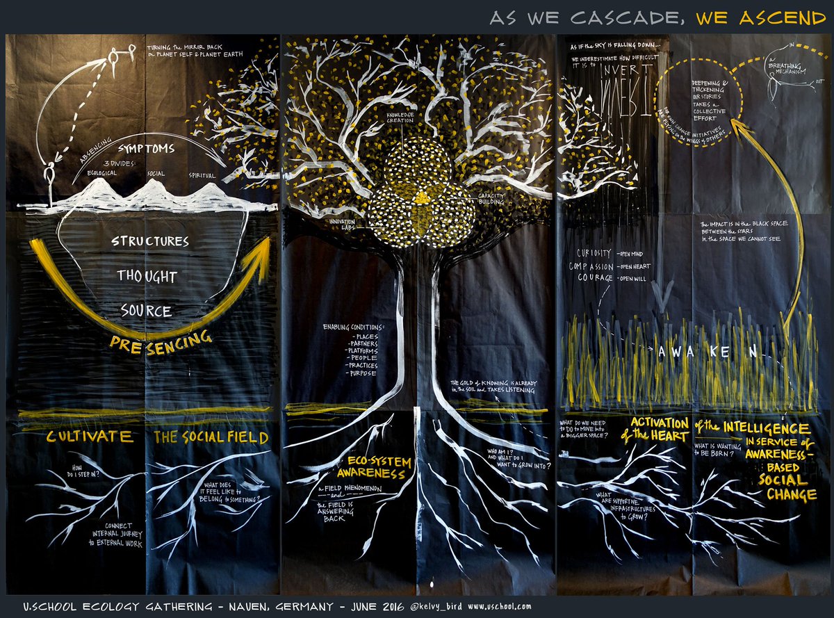 kelvy_bird's tweet photo. As we cascade, we ascend. @MITxULab @ottoscharmer1 #ulab #socialfields https://t.co/6kQjbpEH5c