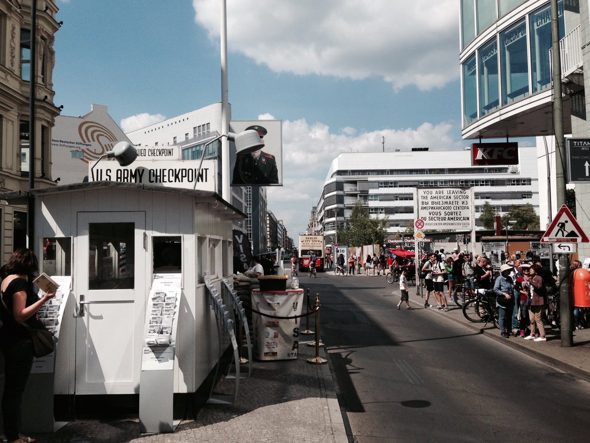 Seeing the old markers of the Berlin Wall reminds one of the need for unity ! #stayunited #brexit