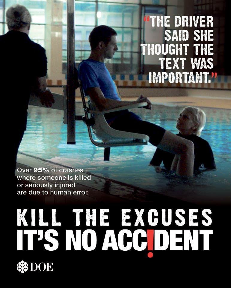 The driver said she thought the text was important. #RoadSafety