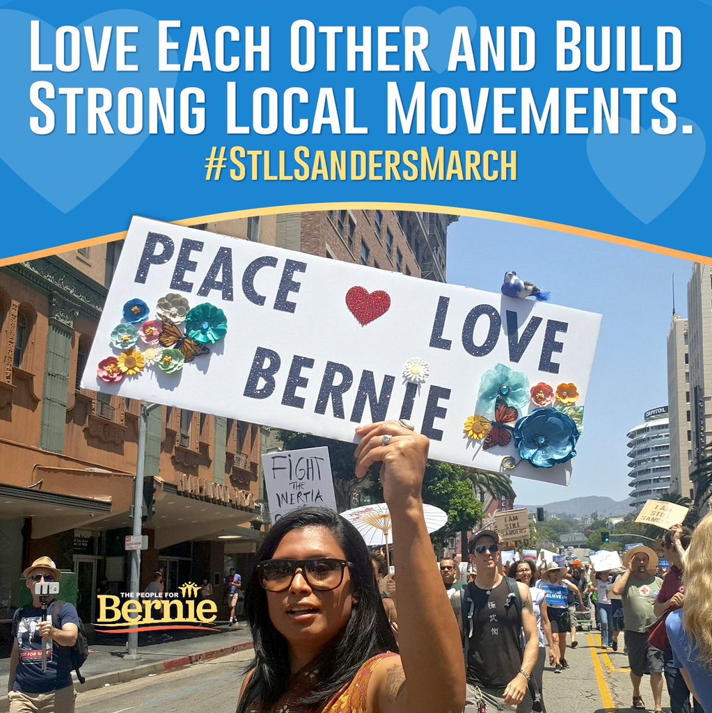tommiesunshine's tweet photo. #StillSandersMarch #OurRevolution #FeelTheBern https://t.co/Qhx5a0NiNZ