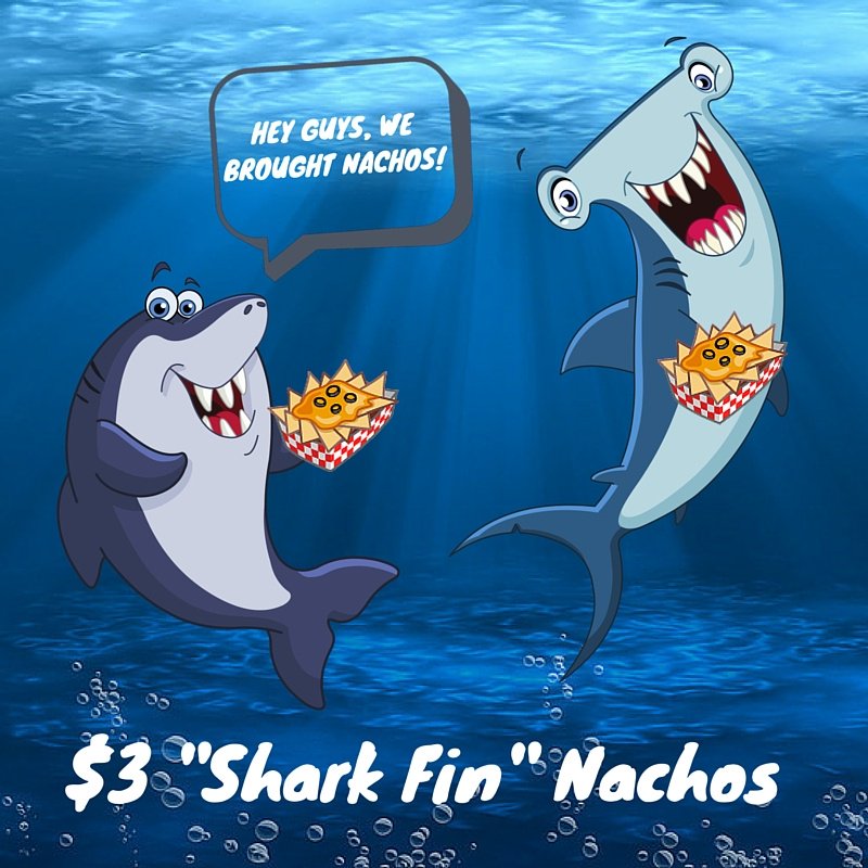 OMACocoKey's tweet image. Take a bite out of #SharkWeek with $3 "Shark Fin" Nachos at Coco Key Resort all this week!