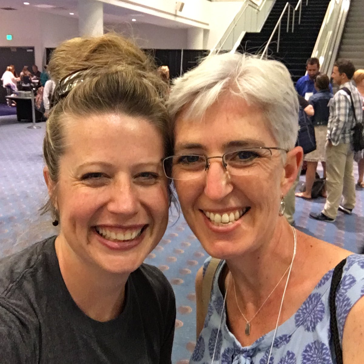 AplinEDU's tweet photo. Now I feel like I've really arrived #selfiewithkitty @Kitty_Tripp #ISTE2016 https://t.co/zf3uR2re1R