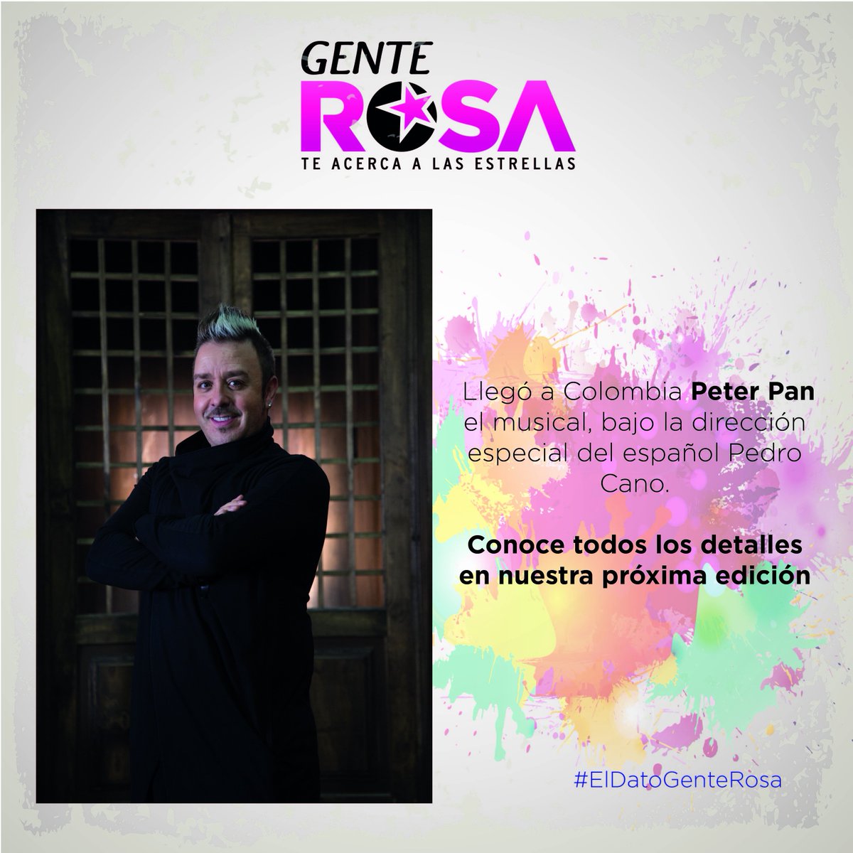 #ElDatoGenteRosa de hoy es de <a href="/PeterPanCol/">PeterPanEnColombia</a> 
Encuentra la entrevista completa en la próxima edición.