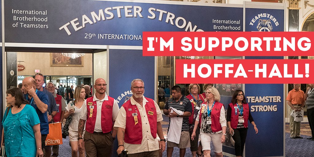 HoffaHall2016's tweet photo. Today's the day! #Teamsters: RT if you'll be supporting #Hoffa2016 during the #IBT Convention. https://t.co/mMw2sN1uCe