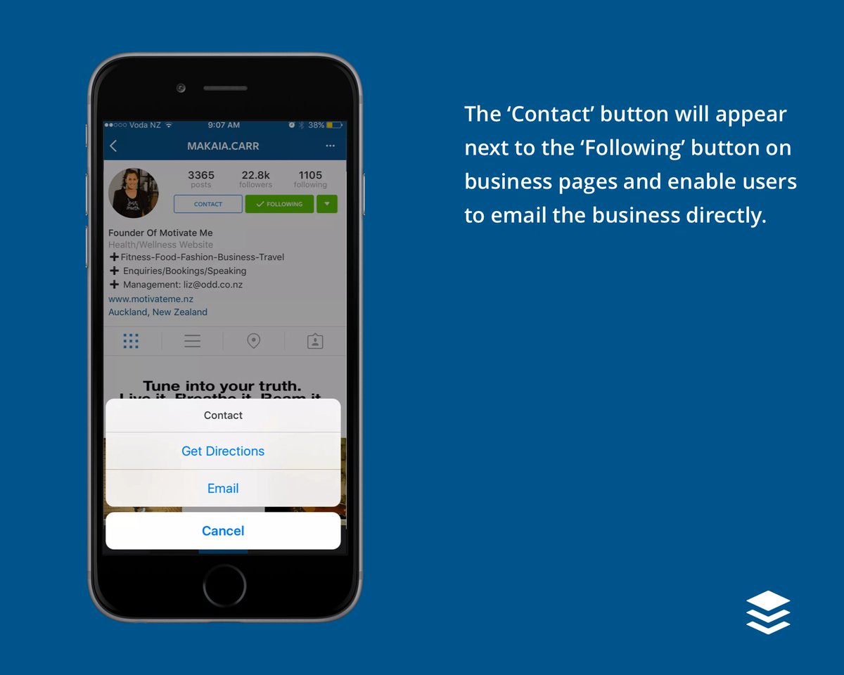 #Instagram to add Contact button and Insights to business pages via@buffer    ht.ly/VwUI301AYD2