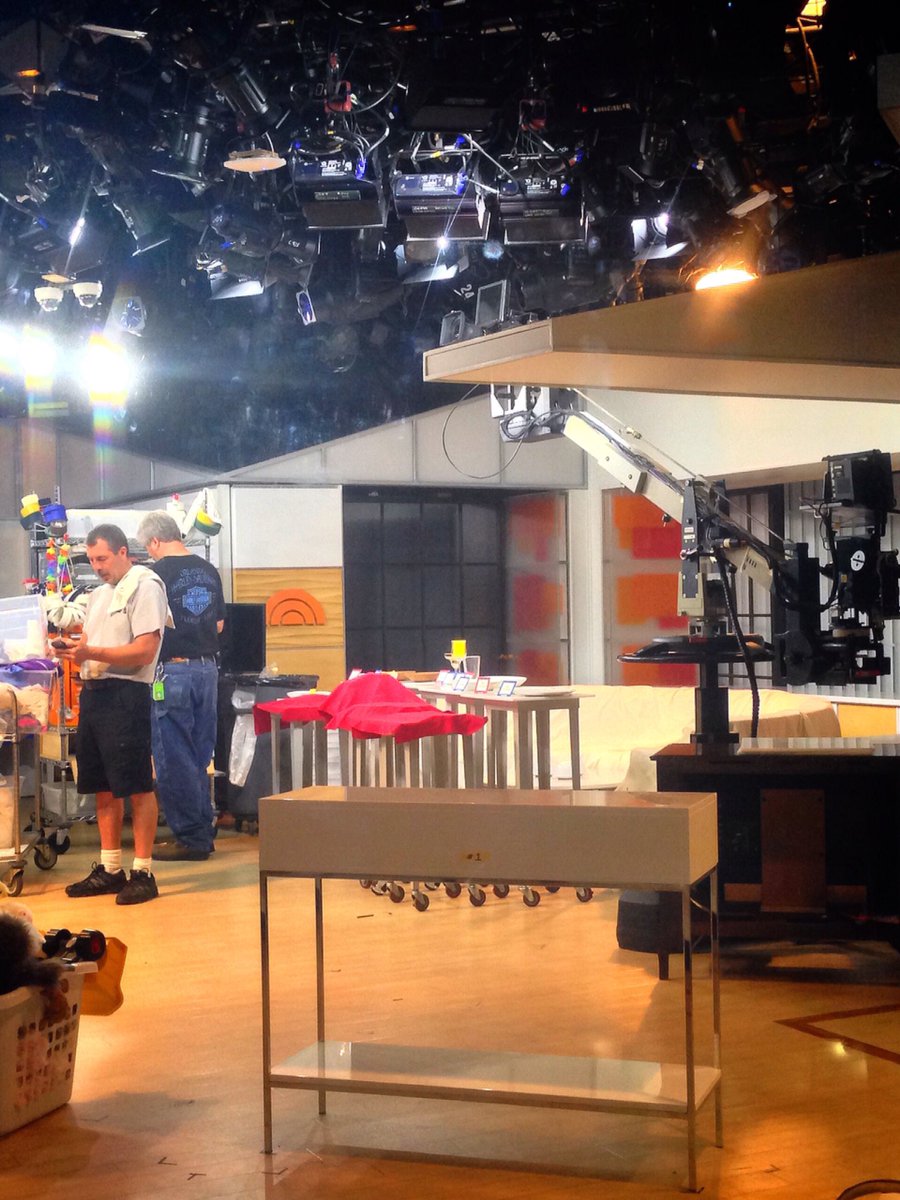 #Ahora preparando el #plató para el programa de mañana #Today #NBCStudios #NewYork #TV #Television #USA