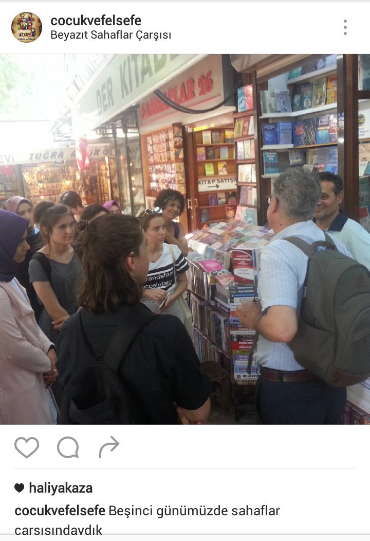 Beşinci günümüzde Beyazıt'ta, sahaflar çarşısındaydık