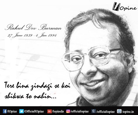 OfficialIOpine's tweet photo. Remembering the #Legend #RDBurman on his 77th Birth Anniversary #HappyBirthdayRDBurman https://t.co/ONUhC2rRj8